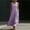 Purple, variant on QUNYINEY A Line Sundress for Women Long Sleeveless Cotton Linen Solid Tank Dress Summer with Pockets Loose Fit Crew Neck Dresses