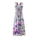 thumbnail image 4 of Vestido largo HUOGUO casual con estampado multicolor sin mangas, 4 of 4
