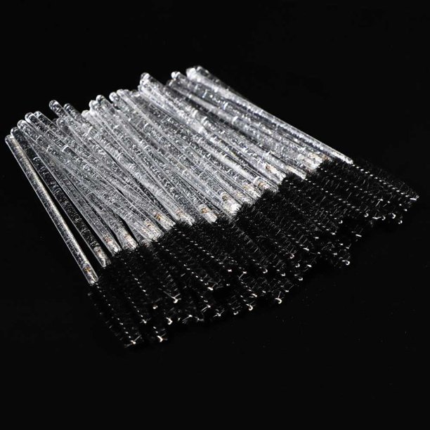 Pinceles para rímel desechables, varitas aplicadores con cepillo redondeado para maquillaje y extensiones de pestañas, pinceles cosméticos, accesorios de maquillaje