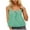 Green, variant on fatyb Womens Plaid Tank Tops Square Neck Tie Front Shirts for Women Crop Sleeveless Summer Going out Tops