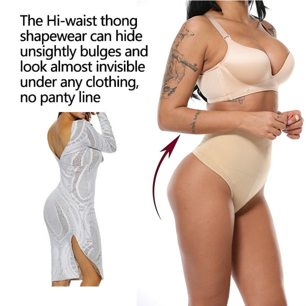 Tummy Control Butt Lifting Thong Shapewear Seamless Waist Trainer Body  Shaper Panties For Women Fajas Slimming Belly Underwear