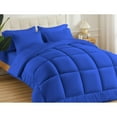 thumbnail image 2 of 5 Piece New Fluffy Pattern Comforter Set, 800 TC, 100% Egyptian Cotton, Super King Size Royal Blue Solid, 2 of 6