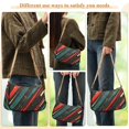 thumbnail image 4 of FORMRS Womens Shoulder Bag with Chain Strap Clutch Purse Cute Tote Handbag, Green Stars Abstract, 4 of 7