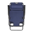 thumbnail image 2 of Folding Beach Lounge, 2 Pack Sun Patio Chaise Reclining Lounge Chair Unbranded Outdoor Pool Lawn Lounger, Blue, 2 of 3