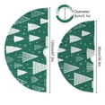 thumbnail image 4 of Ryvnso Christmas Tree Skirt Christmas Trees Green Xmas Tree Skirts Ornament Home Decorations 47.2", 4 of 6