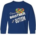 thumbnail image 3 of Inktastic I Love my Brother with Autism Long Sleeve Youth T-Shirt, 3 of 5