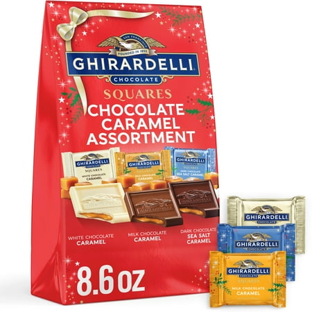 GHIRARDELLI Chocolate Caramel Assortment Squares, 8.6 oz Bag