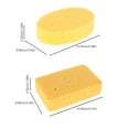 thumbnail image 2 of MLINS  2 Pcs Natural Cellulose Sponge Dishes Cleaning Sponges Yellow, 2 of 8