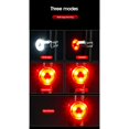 thumbnail image 4 of 2X Bike Lights Waterproof Flash Tail Light Bike Rear Tail Light Mountain Bike LED Headlight and Tail Light Red, 4 of 4