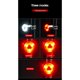 thumbnail image 4 of 2X Luces de Bicicleta Luz Trasera de Flash Una Prueba de Agua Luz Trasera de Bicicleta Luz Trasera de Bicicleta de Montaña Faros Delanteros Y Luces Traseras LED Rojo, 4 of 10