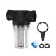 thumbnail image 1 of Filtro de bomba de agua Uxcell con malla de 20, pantalla de filtro de acero inoxidable, filtro en línea de 3/4" pulgadas hembra NPT [Negro], 1 of 1