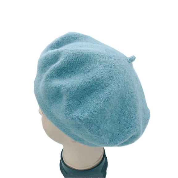 HuangHuanChen Women's Beret Hats for Women Solid Color Beret Bud Hat Painter Hat French Style Beanie Cap Solid Color Winter Hat for Women Beret for Women BU1