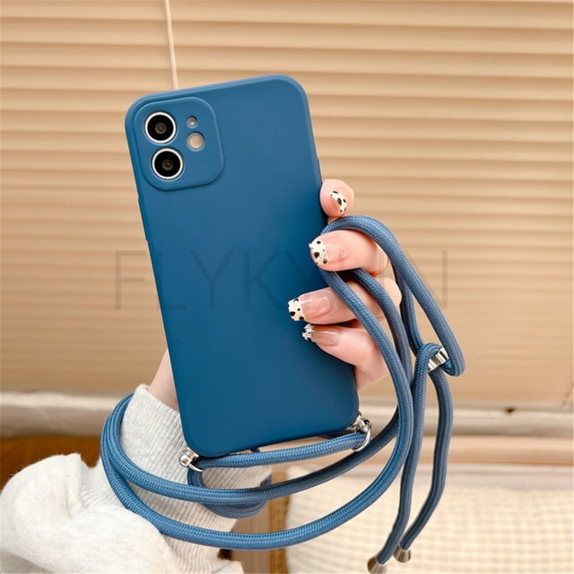 Funda de teléfono con cordón para Samsung Galaxy S21 S20 FE S23 Plus Note 20 S10 Plus S22 funda de silicona Ultra suave