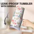 thumbnail image 5 of 20OZ Unicorn Insulated Tumbler with Handle and Easy Clean Straw Double Wall Stainless Steel Cup Coffee Mug Ideal Presents for Women Mom Friends on Birthday Christmas Thanksgiving, 5 of 6