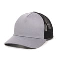 thumbnail image 4 of Outdoor Cap RGR-100M 5 Panel Heathered, Mesh Back Cap-Heathered Grey/Black, 4 of 8