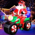 thumbnail image 1 of 2,4m de Largo de Navidad decoración al Aire Libre Inflable, Cajas de Regalo de Santa Claus explotar con Luces LED para la decoración del césped Partido, 1 of 5