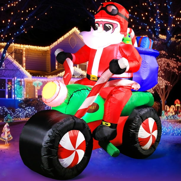 Decoraciones Inflables Navideñas DeeKom Papá Noel 6 Pies LED