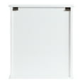thumbnail image 6 of Kate and Laurel Quinlan Wood Wall Cabinet, 24 x 8 x 28, White, Decorative Traditional Storage Cabinet with Two Glass Doors and Three Interior Shelves, 6 of 9