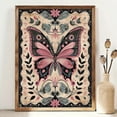 thumbnail image 2 of 3pcs Vintage gothic insect art poster Wall Art Dark Dragonfly Canvas Painting Retro Floral Plant Pictures Moody Insect Poster Prints for Dark Academia Aesthetic Home Decoration (only canvas), 2 of 6