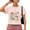 1-Pink, variant on Giffimy Women's Pink Boho Floral Line Art Graphic Short Sleeve Crop T-Shirt Aesthetic Top