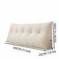 thumbnail image 2 of Ohmyroo Large Soft Tatami Backrest Pillow Sofa Lumbar Support Cushion for Dormitory Bedroom Home Comfort Essentials, 2 of 3
