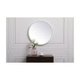 thumbnail image 2 of Metal frame round mirror 18 inch in Black, 2 of 4