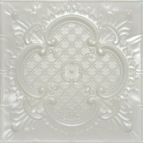 500 - Majestic Tin Plated Nail-Up Ceiling Tile in Eggshell White (24 Sq.ft/ Pack) - 6 Pieces