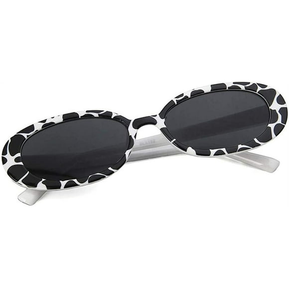 Mini Vintage Retro Extra Narrow Oval Round Skinny Cat Eye Sun Glasses Clout Goggles