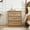 Oak, variant on LELELINKY 26" Fluted Tall 2pc Nightstand with 3 Drawers & Metal Handle, Modern Bedside Table for Bedroom, Living Room, Walnut