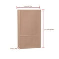 thumbnail image 3 of ‘‘s Kitchen 50Pcs Kraft Paper Bags Flat Proof Snacks Cookie Sandwich Food, 3 of 9