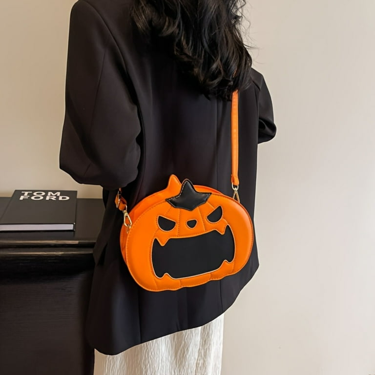 Halloween Pumpkin Shaped Shoulder Bag For Women Fashionable Quirky Crossbody Purse For Casual Daily Use Essential Festive Accessory Walmart