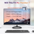 thumbnail image 3 of [2-Pack] 27 Inch Computer Privacy Screen Protector for 16:9 Widescreen Monitor, Removable Eye Protection Anti Glare Blue Light Privacy Shiel, 3 of 9