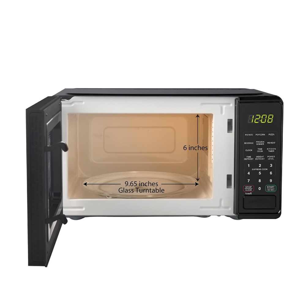 WM  0.7 Cu ft Countertop Microwave Oven, 700 Watts, Red, New