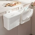 thumbnail image 4 of under $5 Fufafayo Kitchen Compost Bin for Counter Top or Under Sink, Hanging Small Kitchen Trash Can with Lid, Wall Mounted Waste Basket Bin Garbage Can for Bathroom, 4 of 6