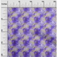 thumbnail image 2 of oneOone Cotton Poplin Twill Violet Fabric Leaves Dress Material Fabric Print Fabric By The Yard 56 Inch Wide, 2 of 5