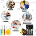 thumbnail image 4 of 90 Pcs Mini Construction Helmet Keychains Tape Screwdrivers Tool Adult Men Gifts Bulk for Easter Egg Stuffers Father's Day Construction Party Favors Gifts, 4 of 4