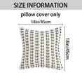 thumbnail image 6 of REGALWOVEN Linen Throw Pillow Covers Set of 1 Striped Decorative Cushion Cases for Sofa Couch Bedroom Home Decor Light Green 18" x 18", 6 of 6