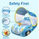 thumbnail image 5 of Asiento inflable de natación de animales para niños de 1 a 4 años (coche deportivo azul) Verano, 5 of 5