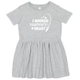thumbnail image 3 of Inktastic I Hooked Pawpaw's Heart with Fishing Rod Girls Toddler Dress, 3 of 5