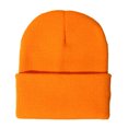 thumbnail image 1 of Minnieouse Gorros Beanie Gorros de punto Unisex Skullcap manga hilo multifuncional a prueba de viento accesorios para el cabello para deportes al aire libre Sombreros Naranja fluorescente Minnieouse AP010147-26, 1 of 5
