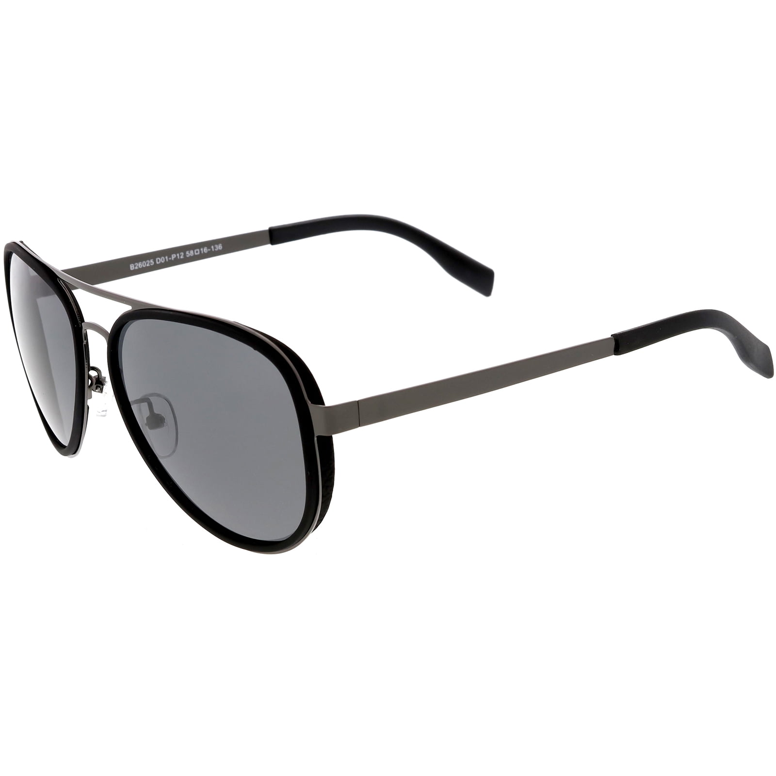 Polarized Aviator Sunglasses with Metal Arms and Octagon Frame Ray-Ban Octagonal Classic L (53 - 21) with Green lenses and  main image 2