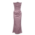 thumbnail image 5 of Elegant Women's Casual Dress For Party Evening Long Sleeveless Bodycon Formal Gown With Strapless Design, 5 of 6