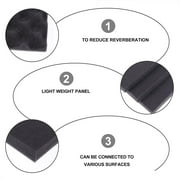 Minkissy Soundproofing Panels Black Cotton Easy to Install for Sound Clarity