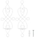 thumbnail image 1 of 2 juegos de candelabros de pared de hierro, plegables, resistentes a la deformación, innovadores portavelas de pared para dormitorio, comedor, blanco, 1 of 5