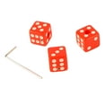 thumbnail image 4 of 3PCS Boutons de Contrôle du Volume de la Guitare dés Forme Boutons de Contrôle de la Vitesse avec Clé Parties Musicales en Plastique Rouge, 4 of 8