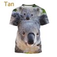 thumbnail image 3 of Camiseta con estampado 3D de animales y oso koala para hombre, camisetas con estampado de personalidad de Australia, camisetas unisex informales de manga corta para hombre, 3 of 5