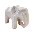 thumbnail image 1 of Maceta En Forma De Elefante Geométrico De Cerámica Esmaltada, 1 of 5