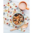 thumbnail image 3 of Cute Giraffe Elephant Kitchen Dish Towels for Drying Dishes Set of 3, Blue Green Star Fruits Waffle Weave Microfiber Terry Hand Tea Bathroom Towels Quick Dry & Absorbent Towel 12x12, 3 of 7