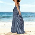 thumbnail image 7 of Levmjia Womens Swim Cover Up Pants Quick Dry Beach Vacation Chiffon Solid Color Wide Leg Sun Protection Lightweight Chiffon Pants For Pool Hot Spring, 7 of 7