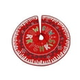 thumbnail image 4 of Tnarru Christmas Tree Skirt, 90 Cm, Tree Base Mat, Round, Christmas Gift, Christmas Tree Mat, Christmas Tree Decoration for Home Or Outdoor Decoration B, 4 of 8